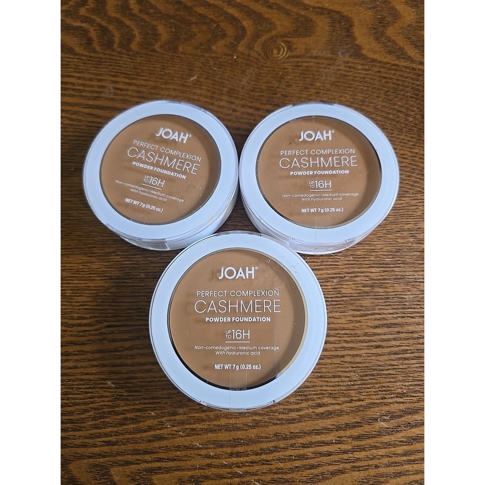 JOAH‎ Cashmere Powder Foundation TW050 Tan 3 Pack New